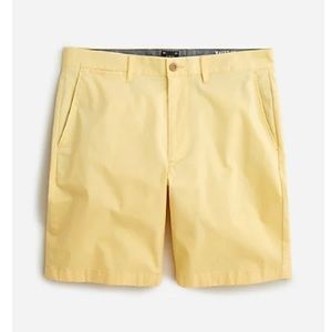 J. Crew Men’s Chino Pale Banana Stretch Shorts 9’ Size 35